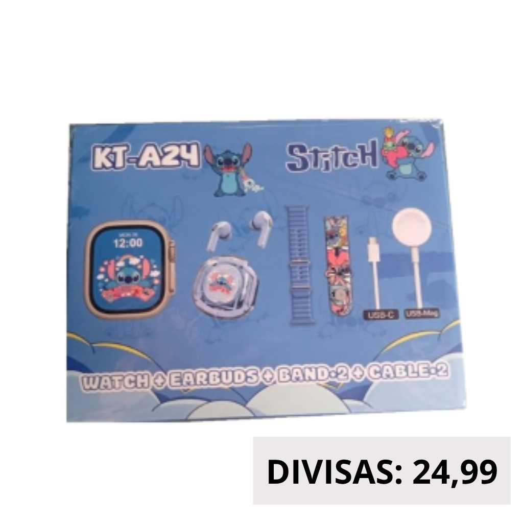 Set Smartwatch & Audifonos Edición Cartoon (FF)